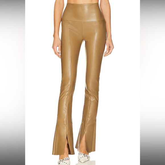 Norma Kamali Pants - NWT Norma Kamlai Vegan Leather Spat Legging in “Woods” - size XS